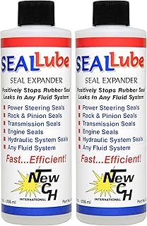 SealLube - Stops Leaks: Gasoline Engines, Diesel Engines, Automatic Transmissions, Manual Transmissions, Power Steering, Rack and Pinion, Differentials and Hydraulic Systems - Pack of 2/8 oz.
