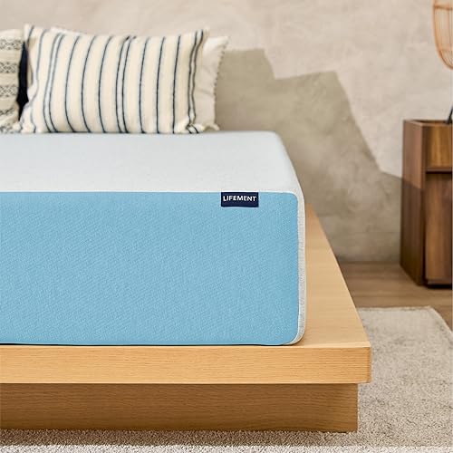 LIFEMENT, Basic 10 Inch Queen, Copper Infused Cooling Gel Memory Foam Mattress, Medium Firm, Fiberglass Free, Pressure Relief, Safe & Certified Foams & Cover, 10-Year Warranty