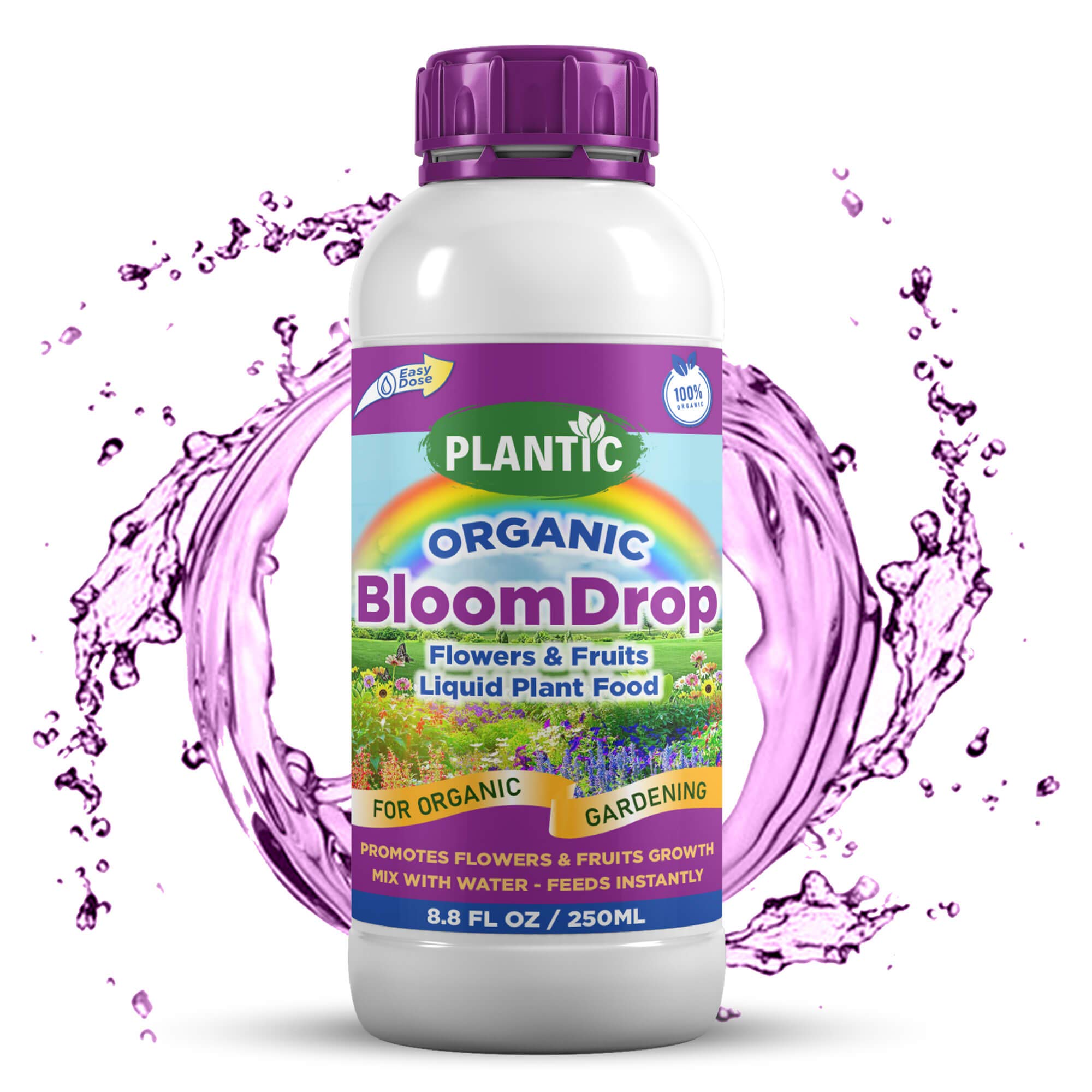 PLANTIC Organic Liquid Fertilizer for Flowering Plants/Blooming Flower for All Types of Flowers/Fruits Plants BloomDrop - 250 ml (B08YKFP4BM) Amazon Price History, Amazon Price Tracker
