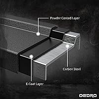 Vista 4 de OEDRO Estribos de 6.5 pulgadas compatibles con Dodge Ram 1500 2019-2025 New Body (no compatible con 2019-2024 1500 Classic), rieles de barras Nerf