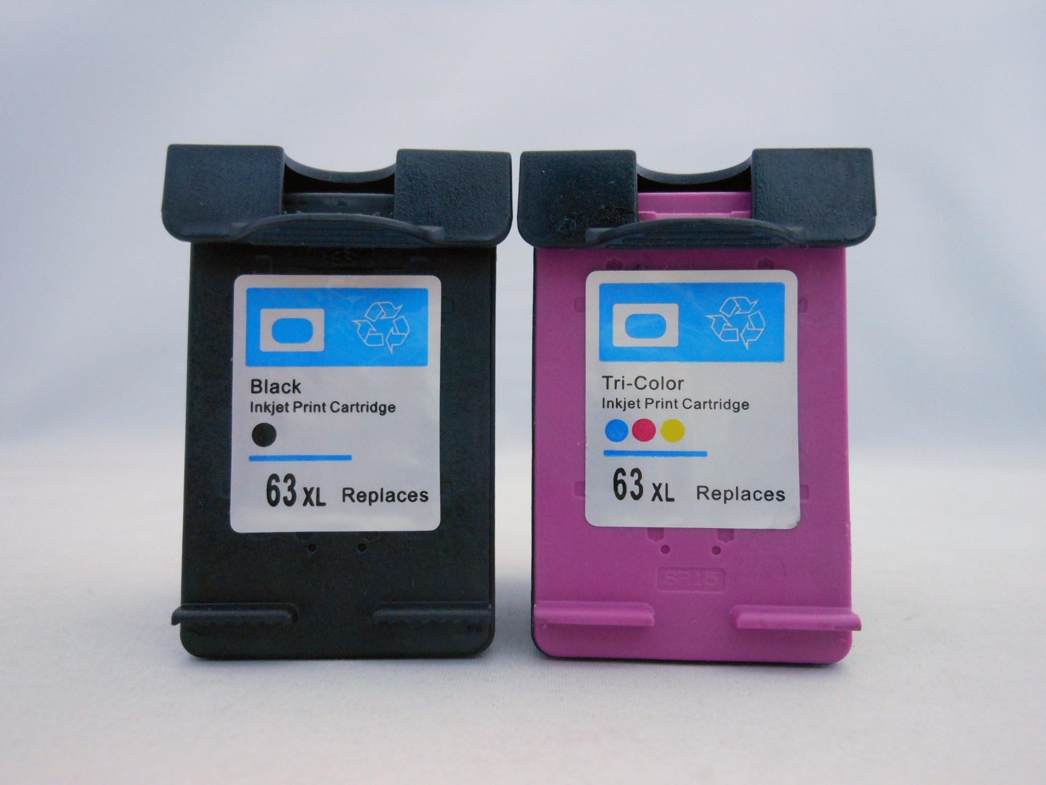 TSPSaver Repalcement 63XL Black & 63XL Tri-Color Inkjet Cartridge for HP Envy 4511 4512 4516 4520 4522 4523 4524 4525 4526 4527 4528 All-in-One Printer(pack of 2: 1BLK/1CLR)