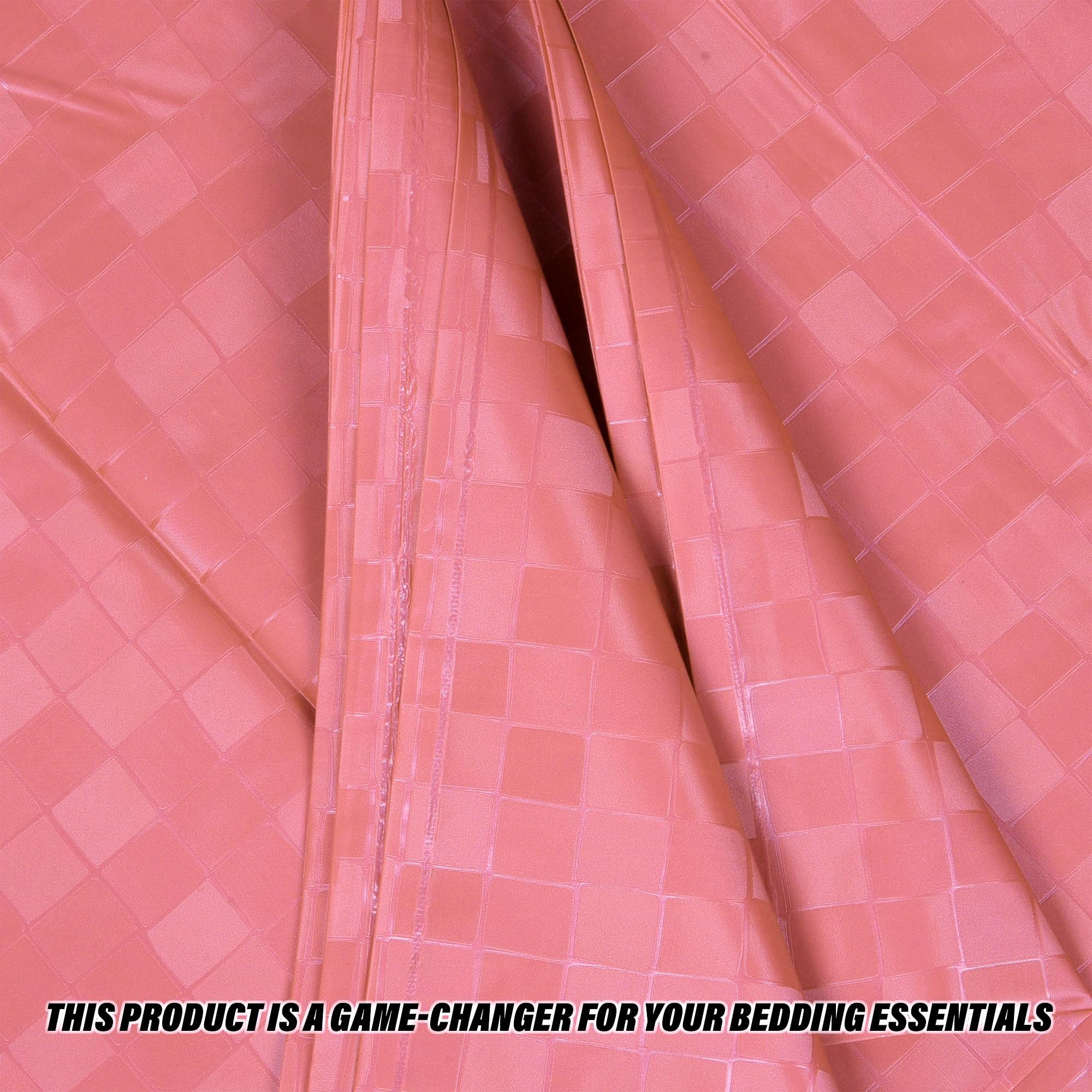Kuber industries Bedsheet | Mattress Protector | Mattress Sheet for Baby | Baby PVC Bedsheet | Bed Protector Sheet | Check-Print | 80x80 Inch | Light Pink - Image 5 thumbnail