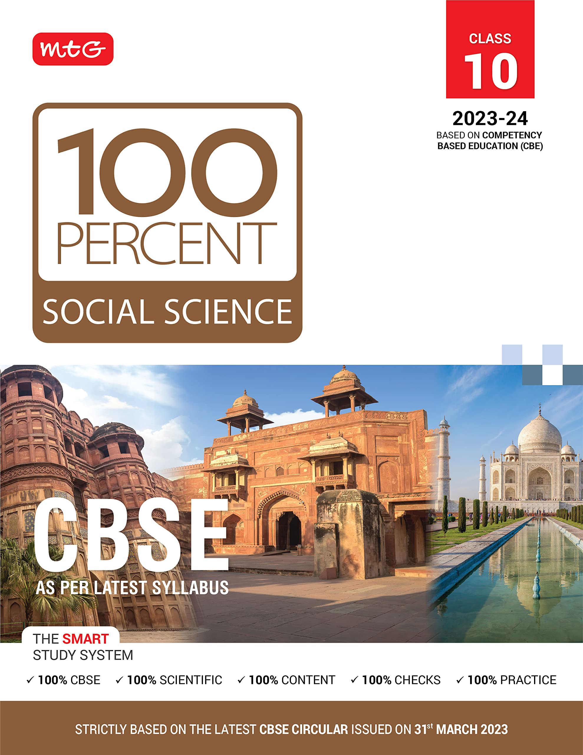 MTG 100 Percent Social-Science (S-S) Text Book Class 10 with CBSE Chapterwise Topicwise Question Bank & Solved Papers (Based on Latest Pattern For 2023-24 Exam) MTG Editorial Board