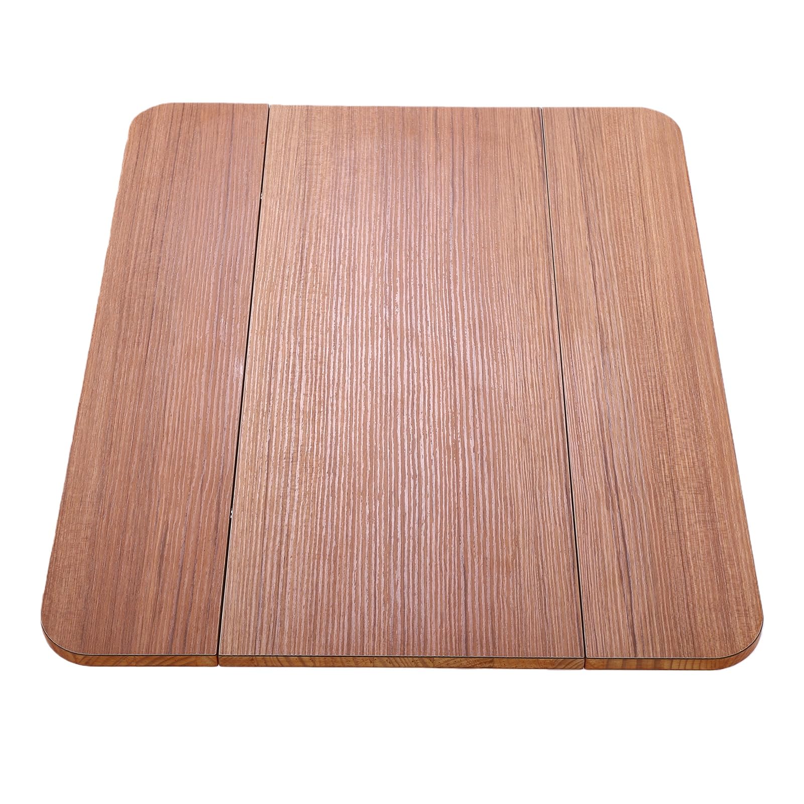 Aramox Plateau de Table carré Pliable en Bois Massif pour Camping-Car, avec Surface Lisse, Noir, pour Pont de Yacht ou de Bateau.