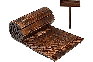 Graceful 8-foot Wooden Garden Pathway: Enhancing Outdoor Spaces with Natural Charm