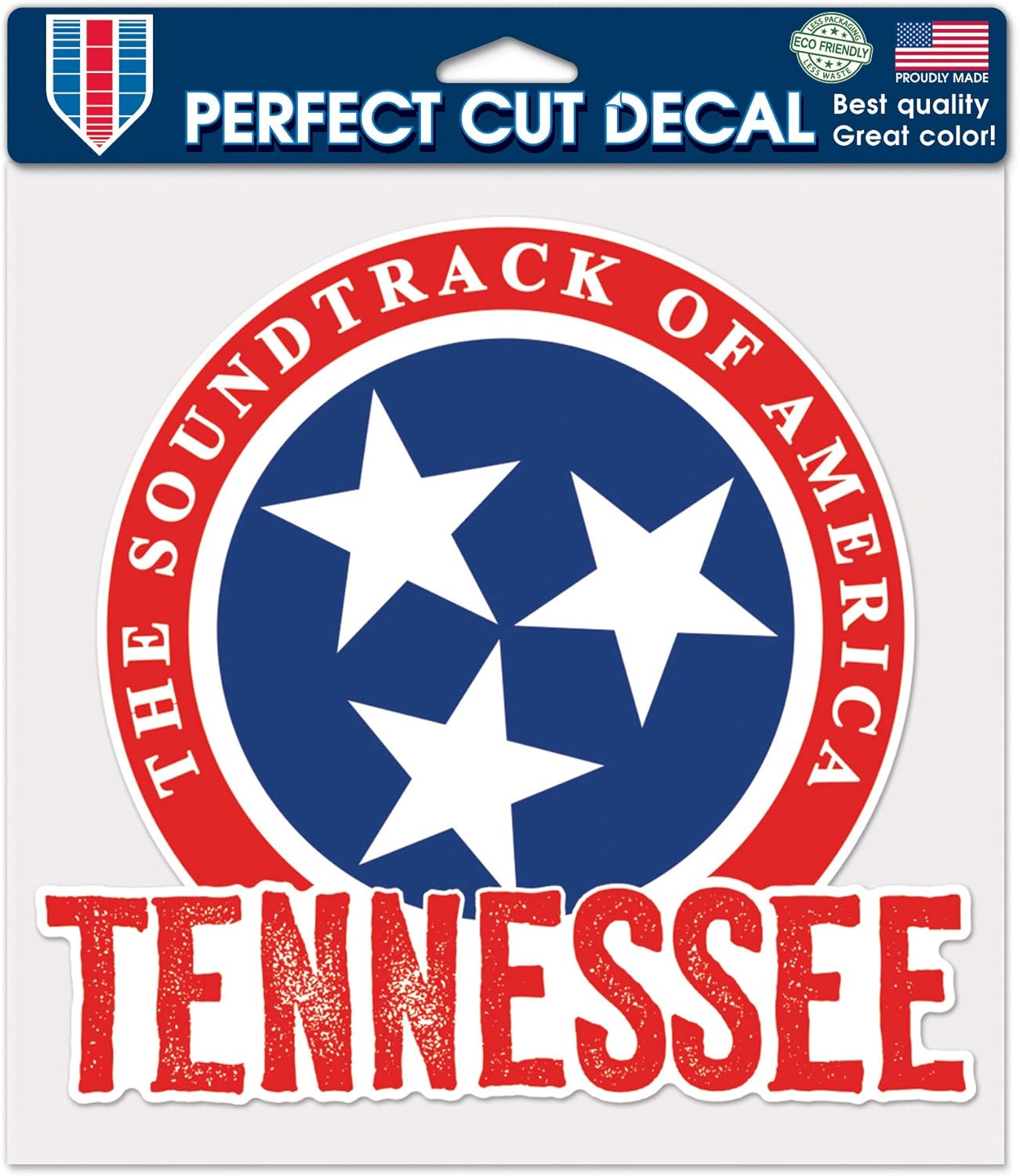 WinCraft Destination Tennessee State/Tennessee Perfect Cut Color Decal 8" x 8"State/Tennessee Perfect Cut Color Decal 8" x 8", Multi, NA