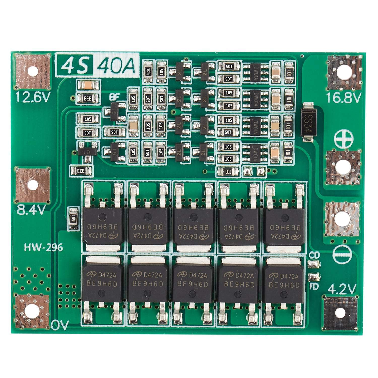 Cosine Green 4S 40A Li- Lithium Battery 18650 Charger Pcb Bms Protection Board For Drill Motor 14.8V 16.8V Cell Module