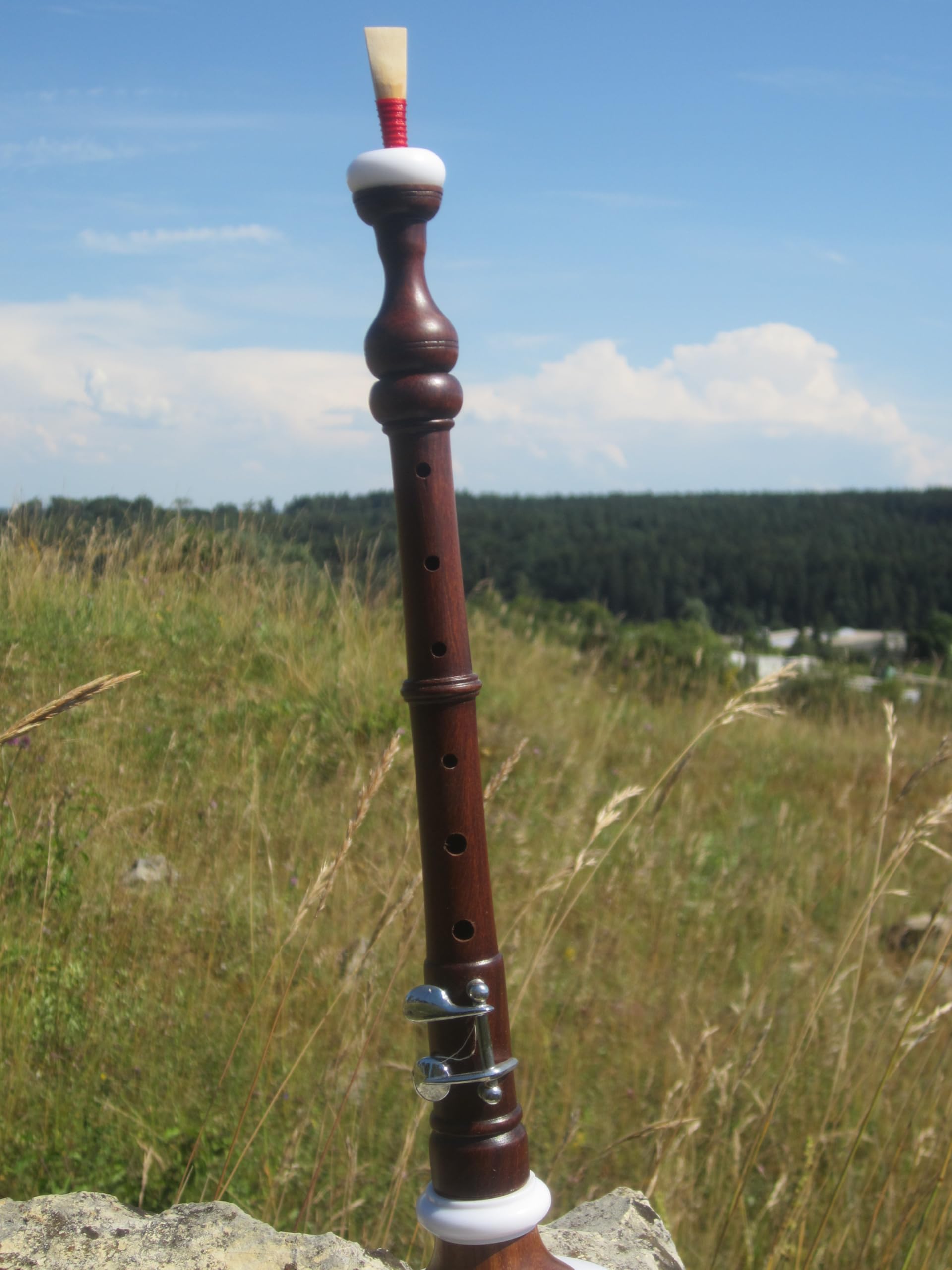 Bombard Chanter aus Rosenholz, Braun, C, NEU mit Case und Ersatzreed