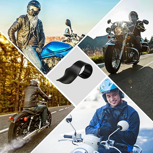 Miniatura 7 de 4 soportes negros para acelerador de motocicleta, asistencia de acelerador de muñeca, control de reposo para manillar, asistencia de control de