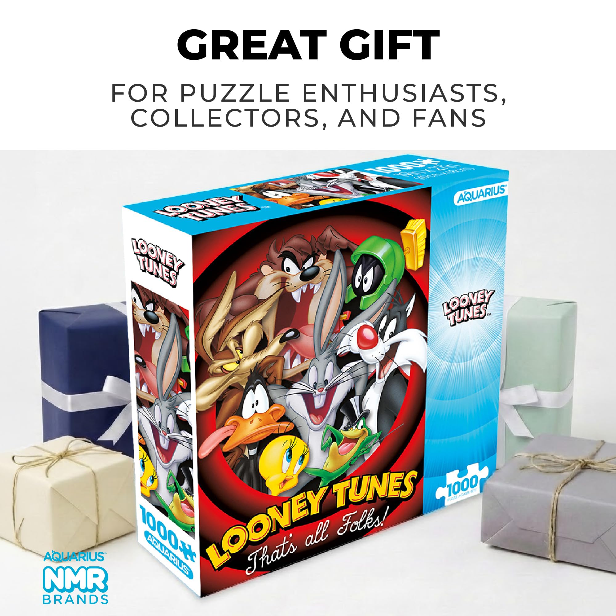 Aquarius Looney Tunes Puzzle, puzzle da 1000 pezzi, opere d'arte di All Folks, regalo per adolescenti, adulti e collezionisti