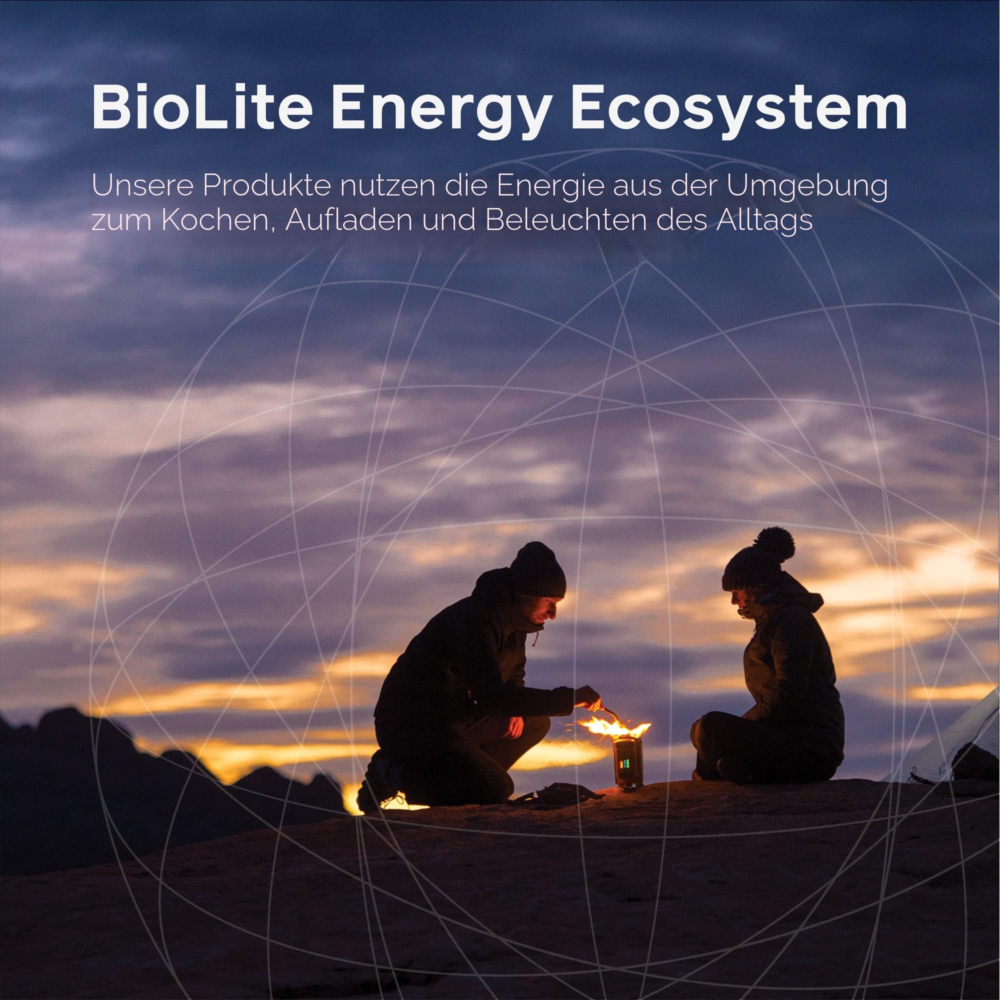 BioLite Campstove Campingkocher mit 2 Holzbrennern, Stromerzeugung und USB-Aufladung