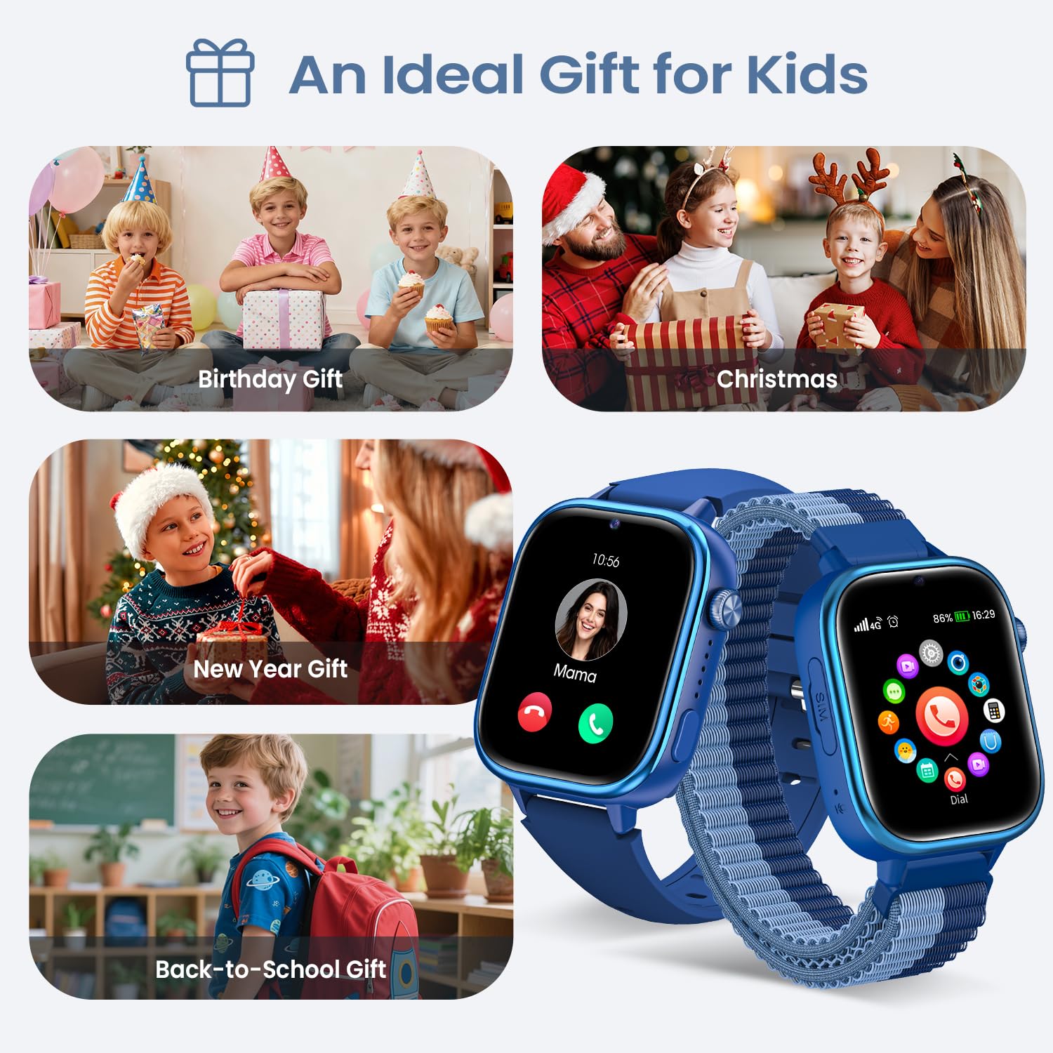 One2track gps- telefoonhorloge voor kinderen aanbieding bij ANWB