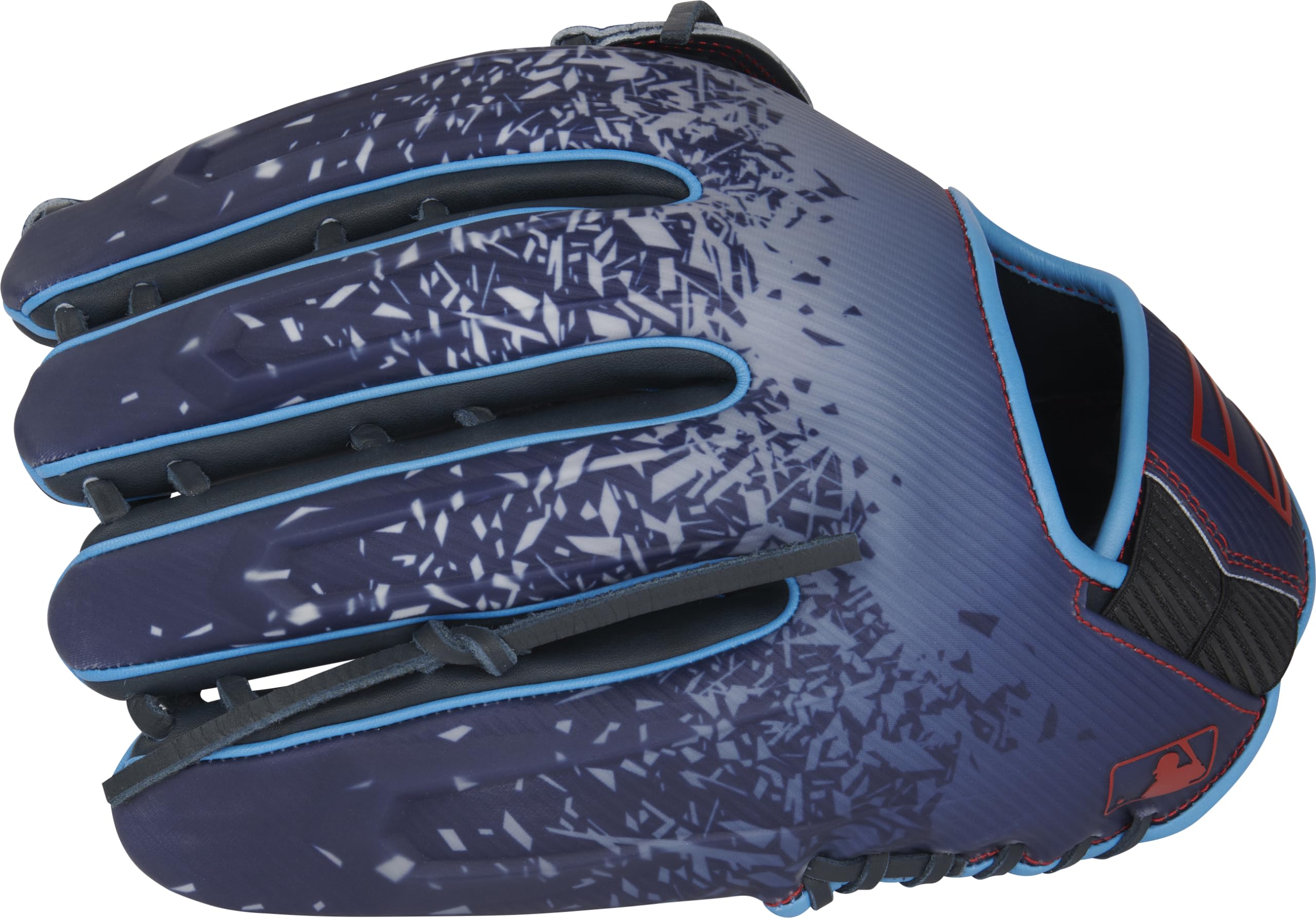 Rawlings | REV1X Guante de béisbol para Deporte | Lanzamiento de mano izquierda | 12.75 pulgadas - Pro H-Web | Azul marino