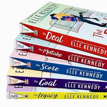 Off-Campus Series 5 Books Collection Set By Elle Kennedy (The Deal, Mistake, Score, Goal, Legacy)