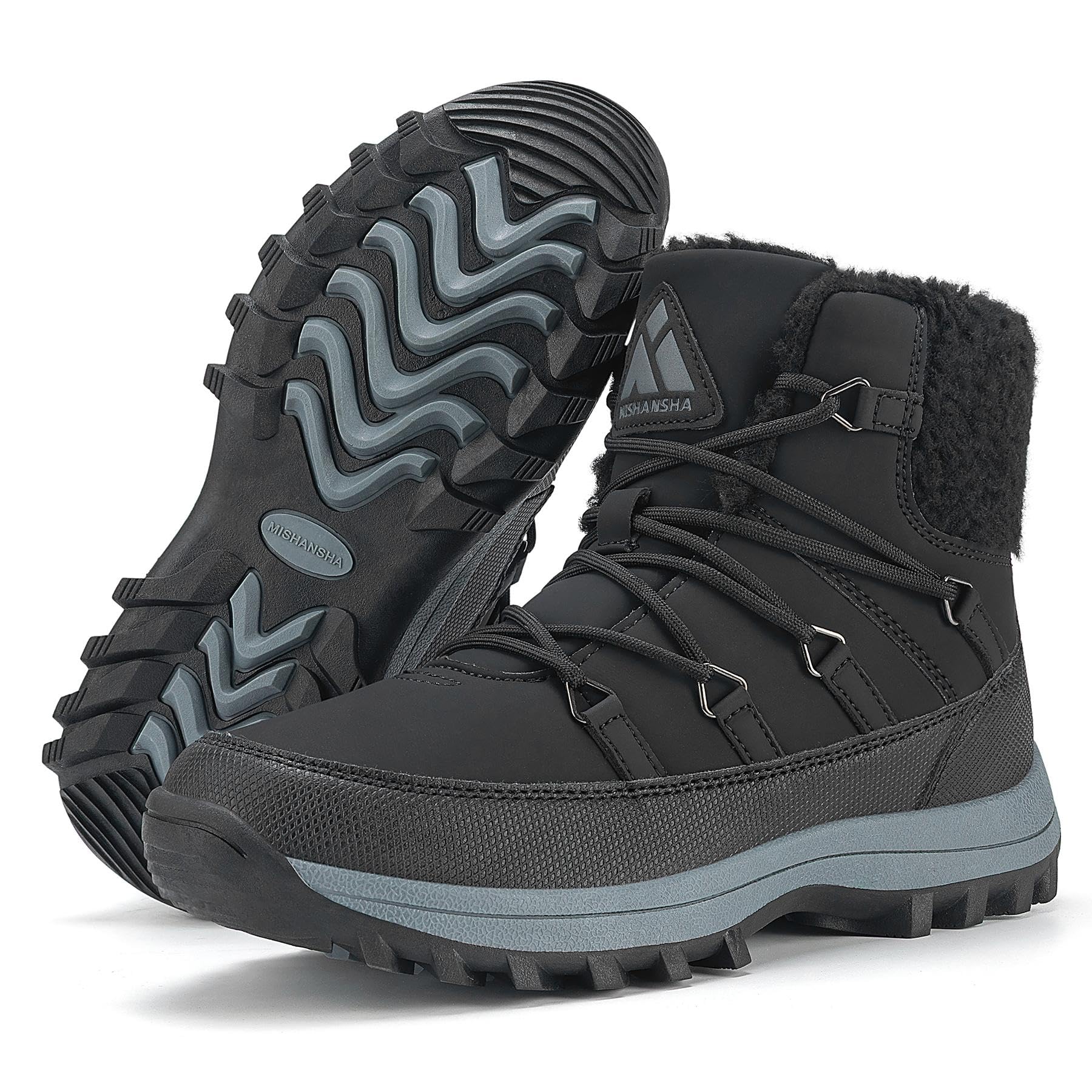 Mishansha Botas de Nieve Mujer Forradas Calentitas Zapatos de Invierno Botines GR.36-42
