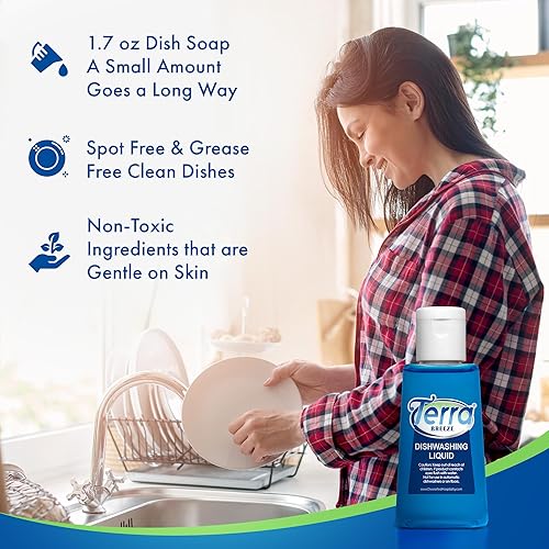 Miniatura 6 de Detergente para ropa de viaje y jabón para platos  Terra Breeze 1-Shoppe - Servicios de tamaño hotel a granel para AirBnB & Rentals  Líquido para