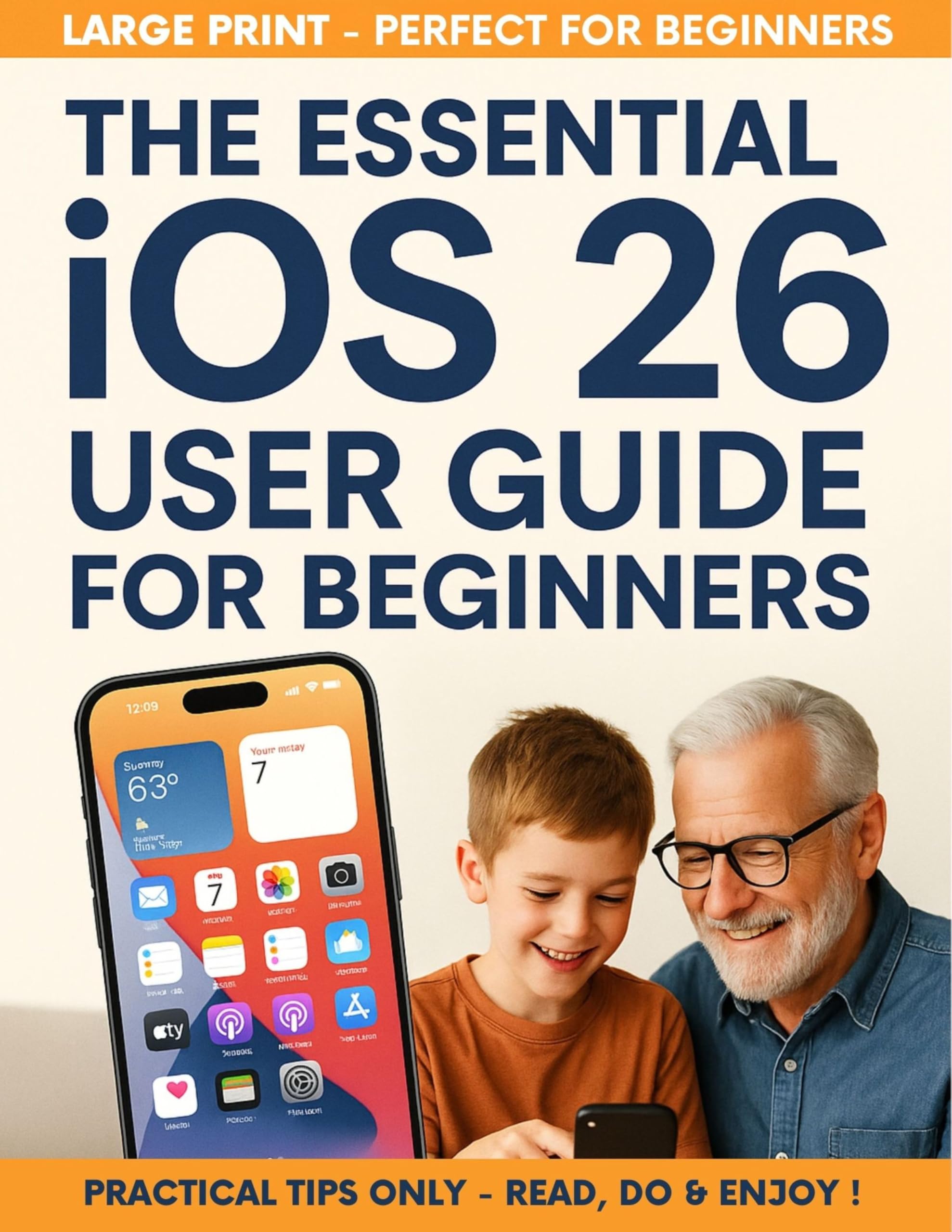 The Essential IOS 26 User Guide for Beginners: All-in-one setup, new features, privacy, security, and productivity hacks with easy automations for iPhone & iPad—made simple for juniors and seniors