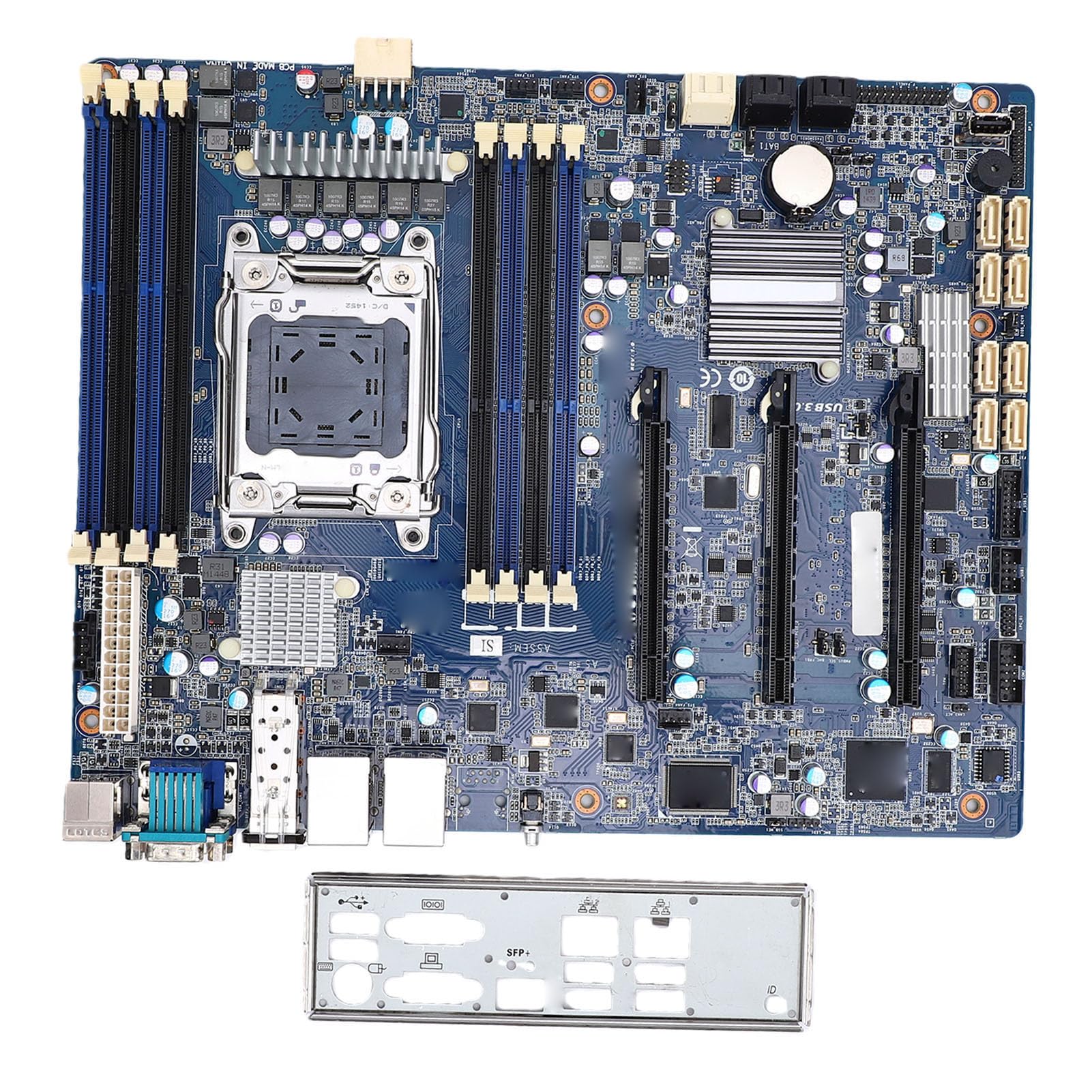 Płyta Główna LGA 2011, Obsługa Procesorów E5 1600 z Serii 2600 z obsługą 10GbE SFP + Portem światłowodowym i 14 Dyskami, do Stacji Roboczych