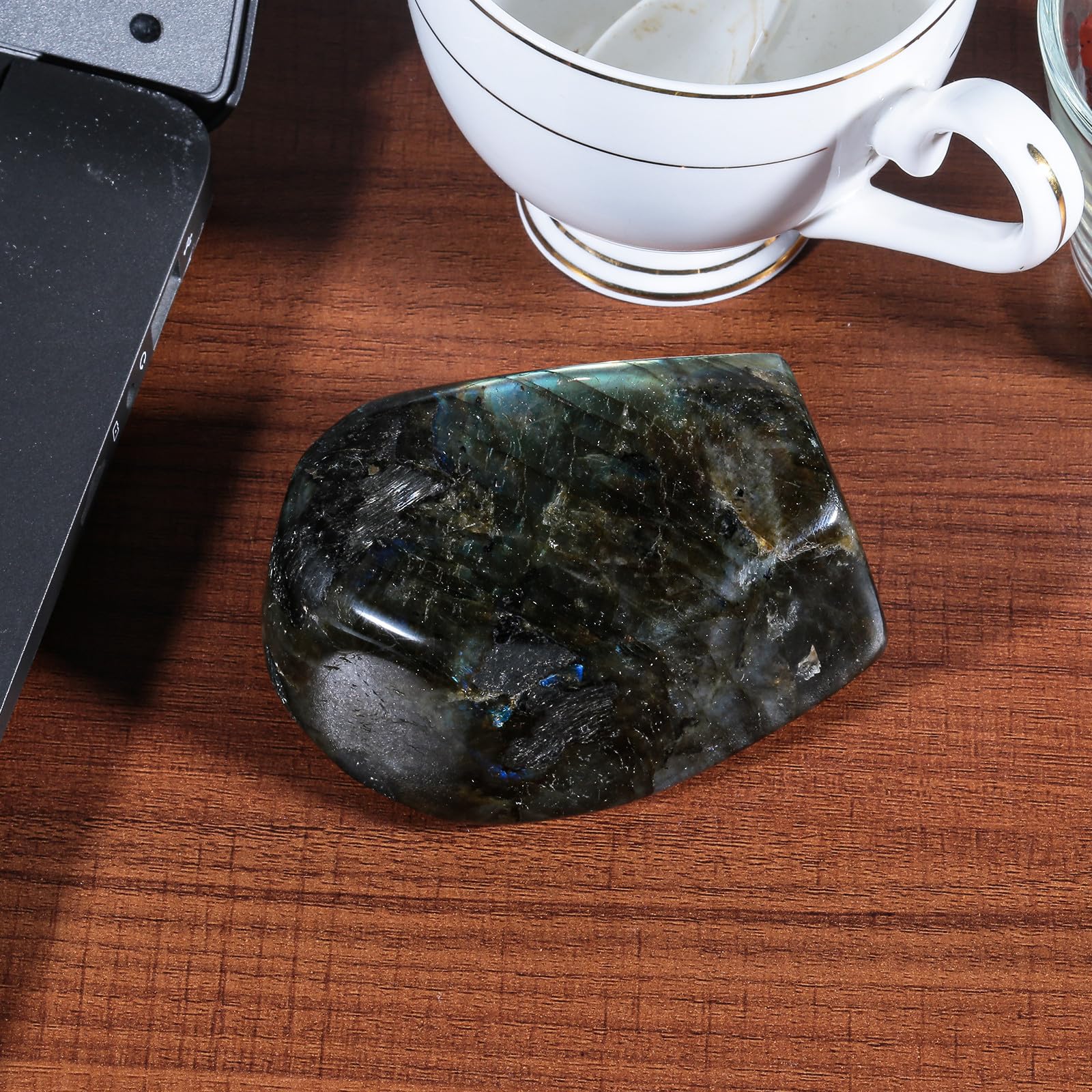 Nupuyai Irregular Natural Labradorite Crystal Stone - Image 2