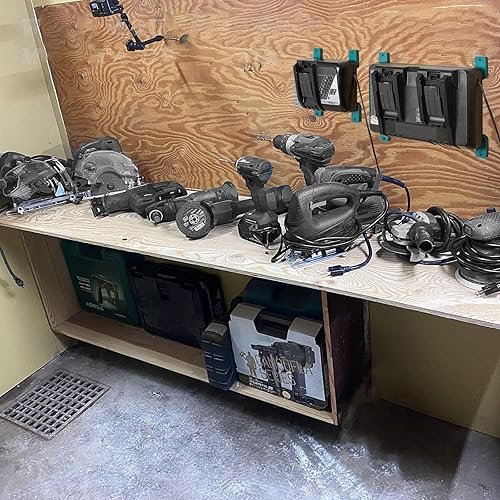 Miniatura 5 de Crivnhar Paquete de 2 soportes de cargador compatibles para Makita, cargadores de montaje para DC18RC DC18RD DC18RA DC18RF DC18SC DCB18SD DC18SF