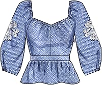 Vista 8 de Simplicity Misses' Tops - Paquete de patrones de costura, código S9749, tallas 8-10-12-14-16, multicolor