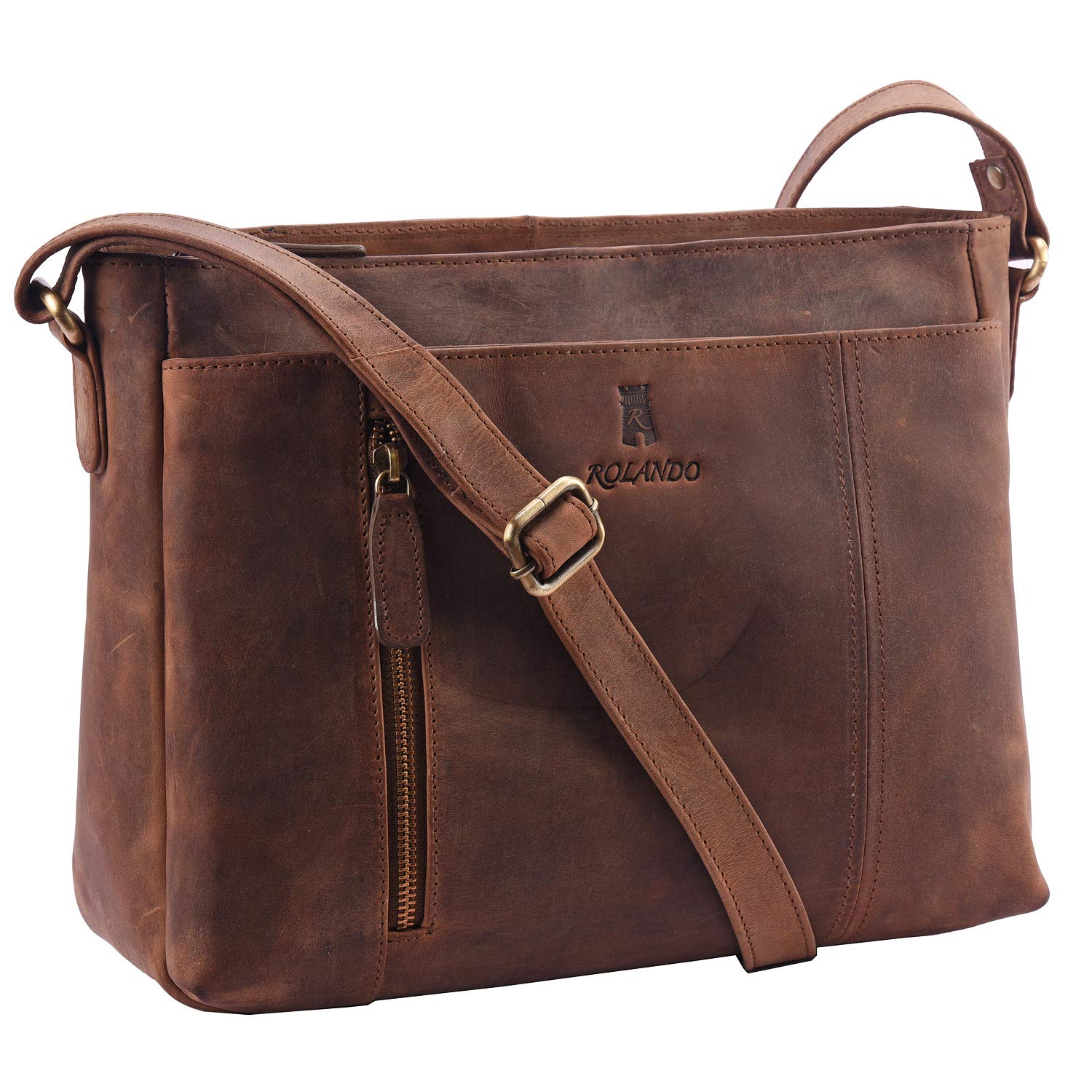 ROLANDO Imani Womens Cross-Body Leather Sling Bag (Antique Tan) (B08WWP99NM) Amazon Price History, Amazon Price Tracker
