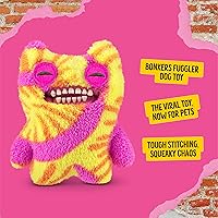 Vista 2 de Bonkers Fuggler Old Tooth Squeaky & Plush Dog Toy, Tie Dye for Playtime, 8 inches