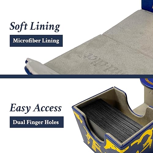 Miniatura 4 de CARD.DICT Caja de cubierta compatible con tarjeta de Pokémon, se adapta a más de 150 cartas con funda, caja de mazos Magic Commander de la serie