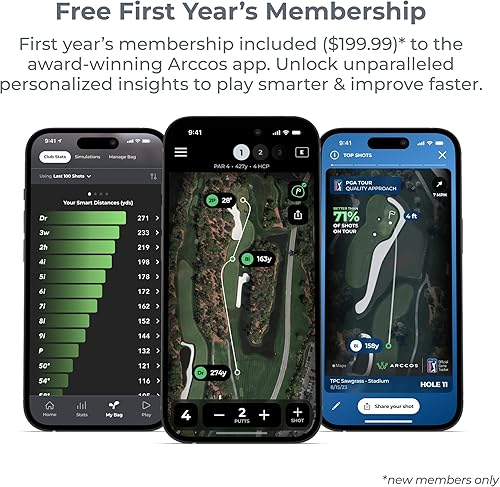 Miniatura 6 de Arccos Smart Sensors: sistema automático de seguimiento de juegos de golf, telémetro GPS alimentado por IA y distancias de club inteligente