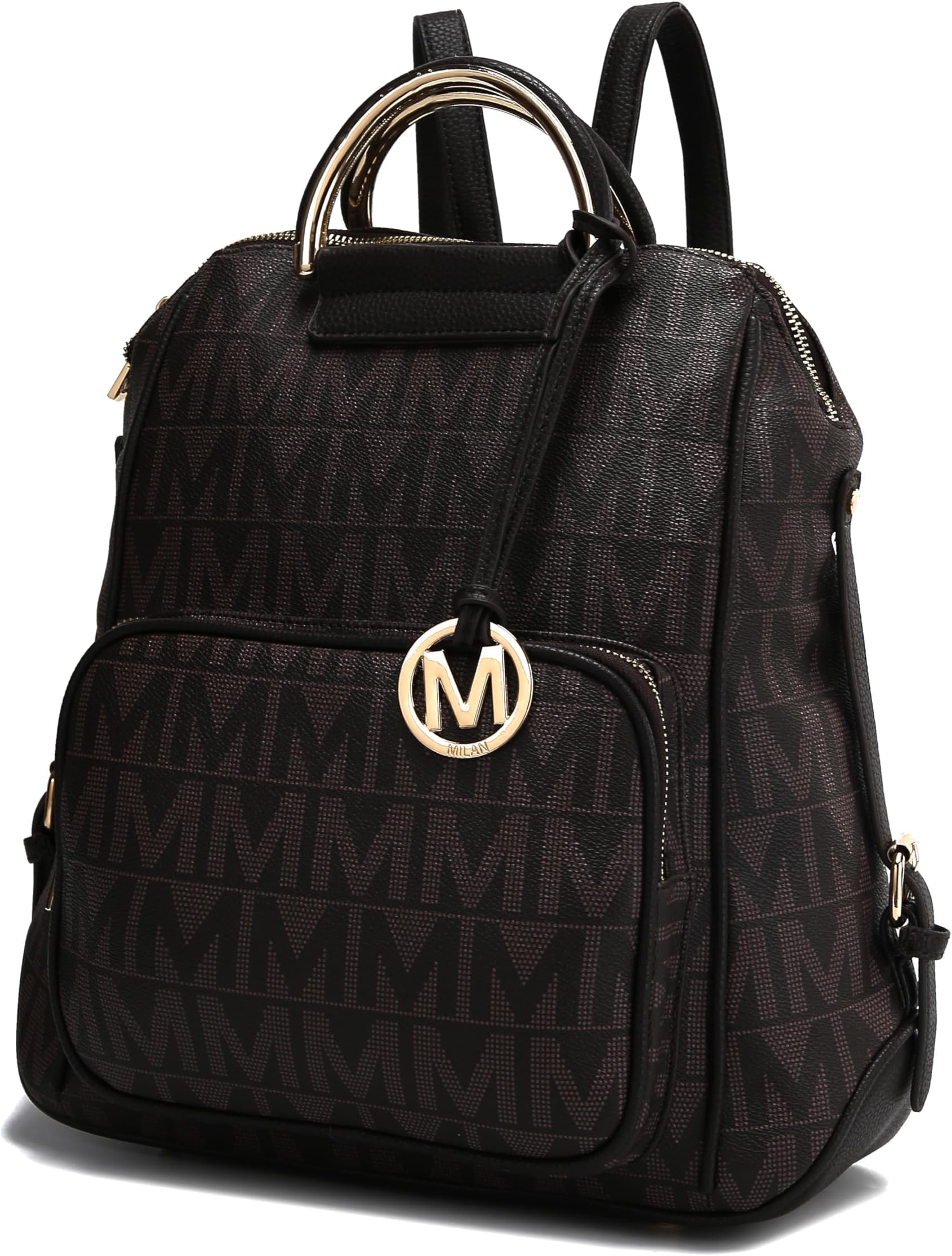 MKF CollectionMKF Backpack Purse for Women & Teen Girls – PU Leather Top-Handle Ladies Fashion Travel Pocketbook Bag – Daypack