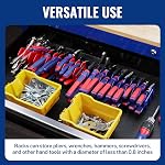 WORKPRO 2-Pack Plier Organizer Rack, Plier Holder and Cutter Organizer with Non-Slip Rubber Base, 20 Slots Tool Box Organizer, Tool Storage, Plastic (Pliers Not Included)