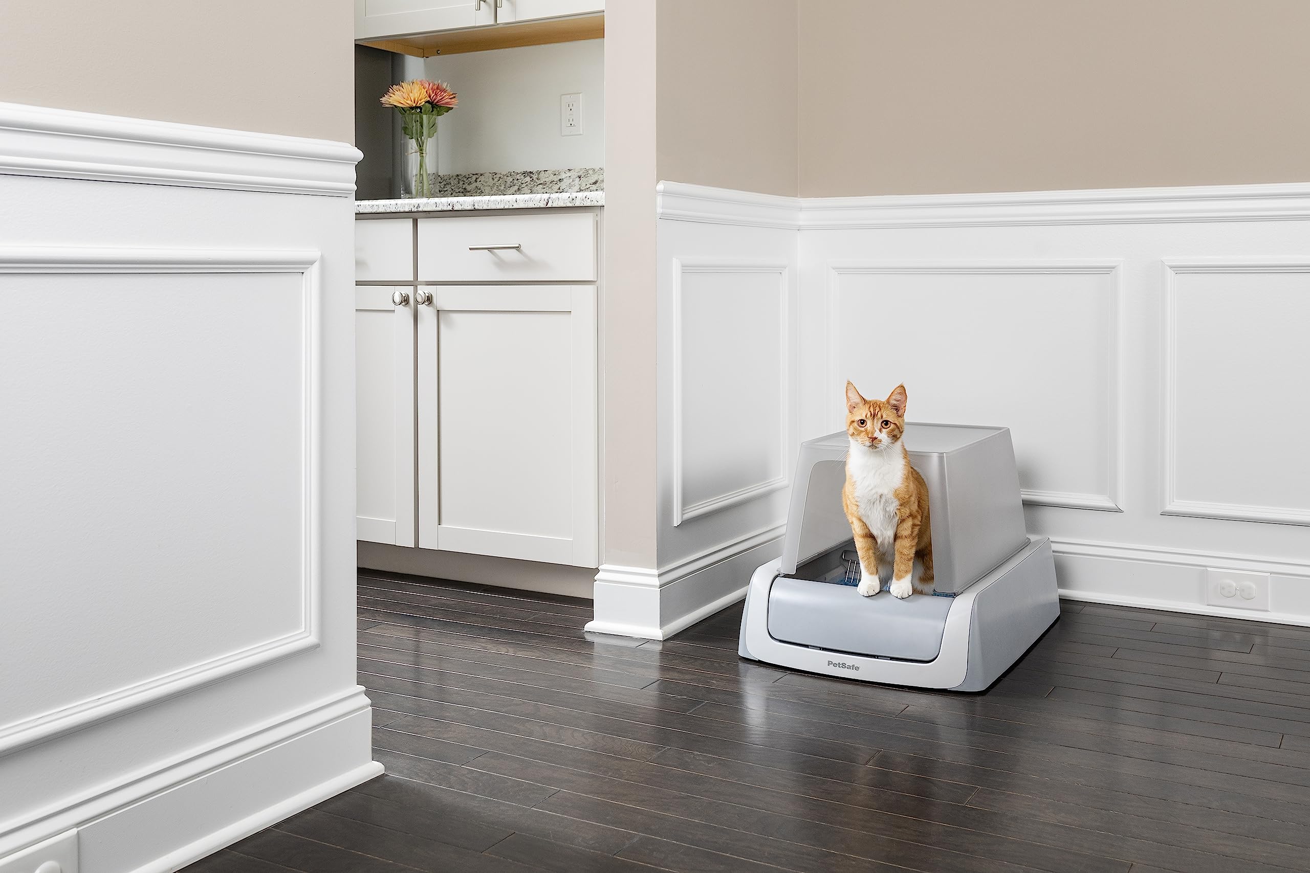 PetSafe ScoopFree - Lettiera Autopulente Coperta per Gatti, Seconda Generazione - Nessuna Paletta, Privacy, Monitoraggio della Salute | Rastrello automatico, privacy, monitoraggio della salute