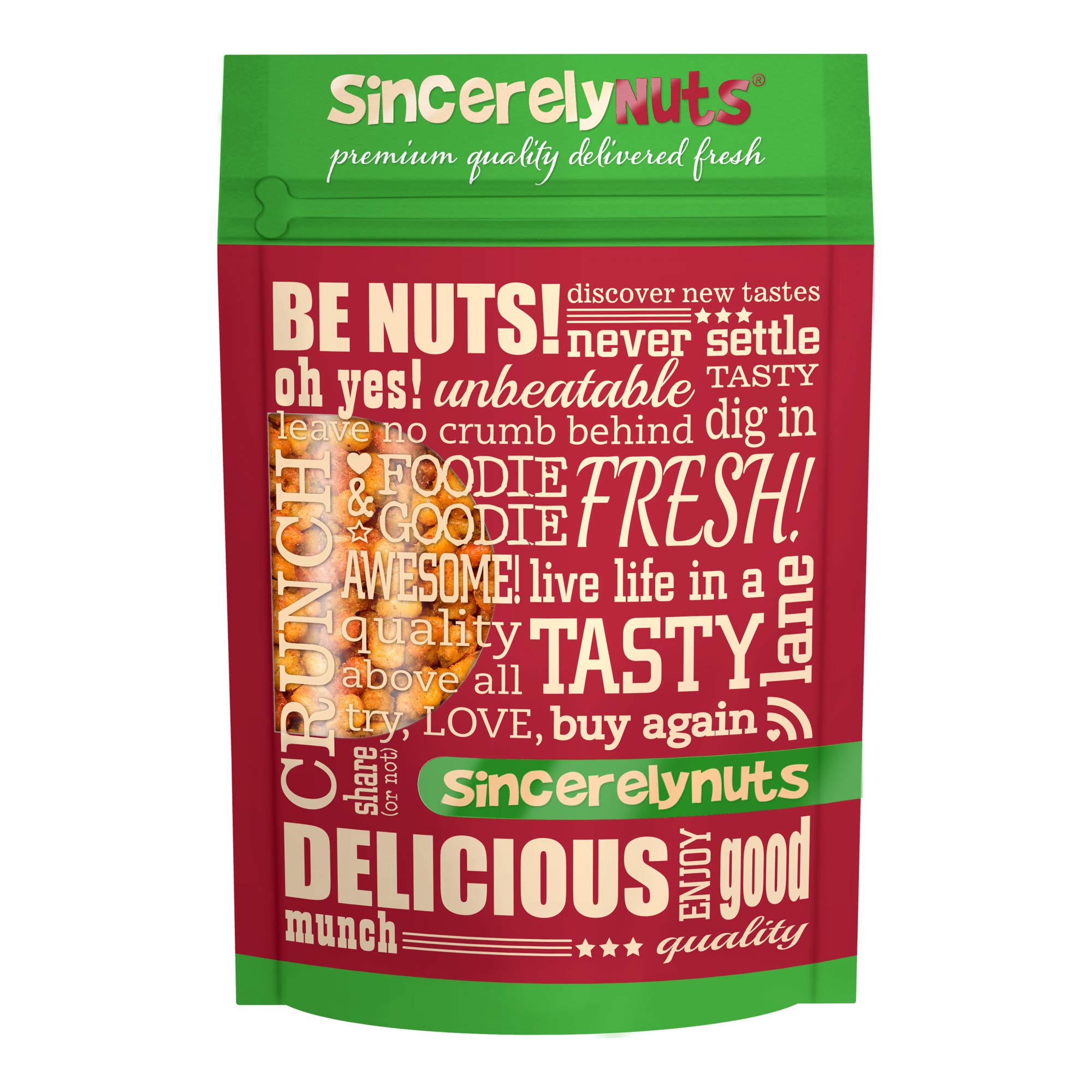 Sincerely Nuts Spicy Corn Kernels (1 LBS) Vegan, Kosher & Gluten-Free-The Perfect, Healthy-Add Heat to Your Treats-Nutritious and Delicious-Great with Breakfast, Lunch, and Dinner