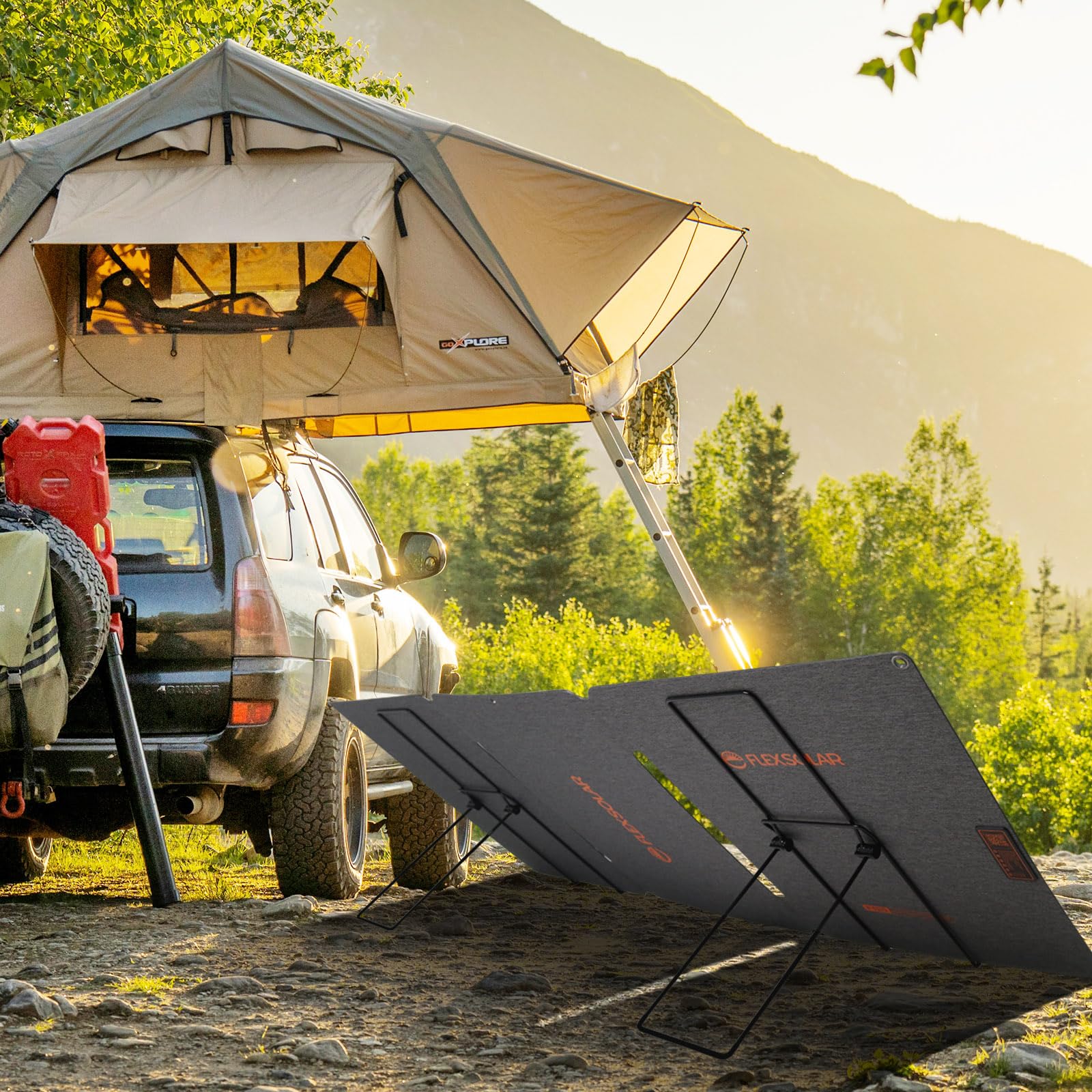 2x Solarpanel Halterung, Klappbarer Solarmodul Halterung, Keine Feste Installation Erforderlich Stabil und Leicht für Viele Modelle Von Solarmodulen