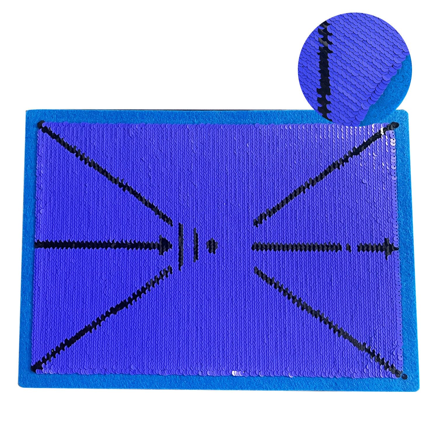 TeeTime. Replacement Sequin Mat - Swing Detection Feedback - Compatible with TeeTime Golf Training Mats - Enhance Your Practice (Blue)