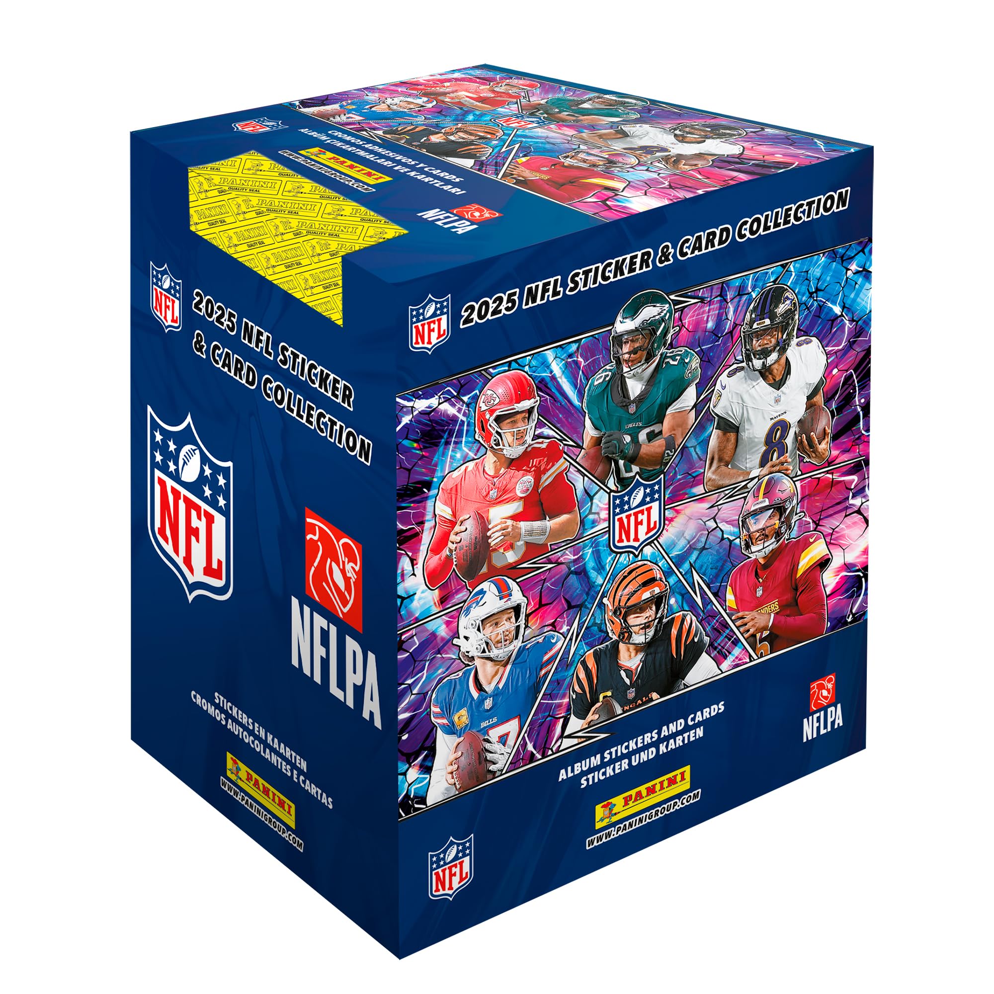 Panini Mixed Nfl Sticker And Trading Card Collection 2025 - X50 Packs