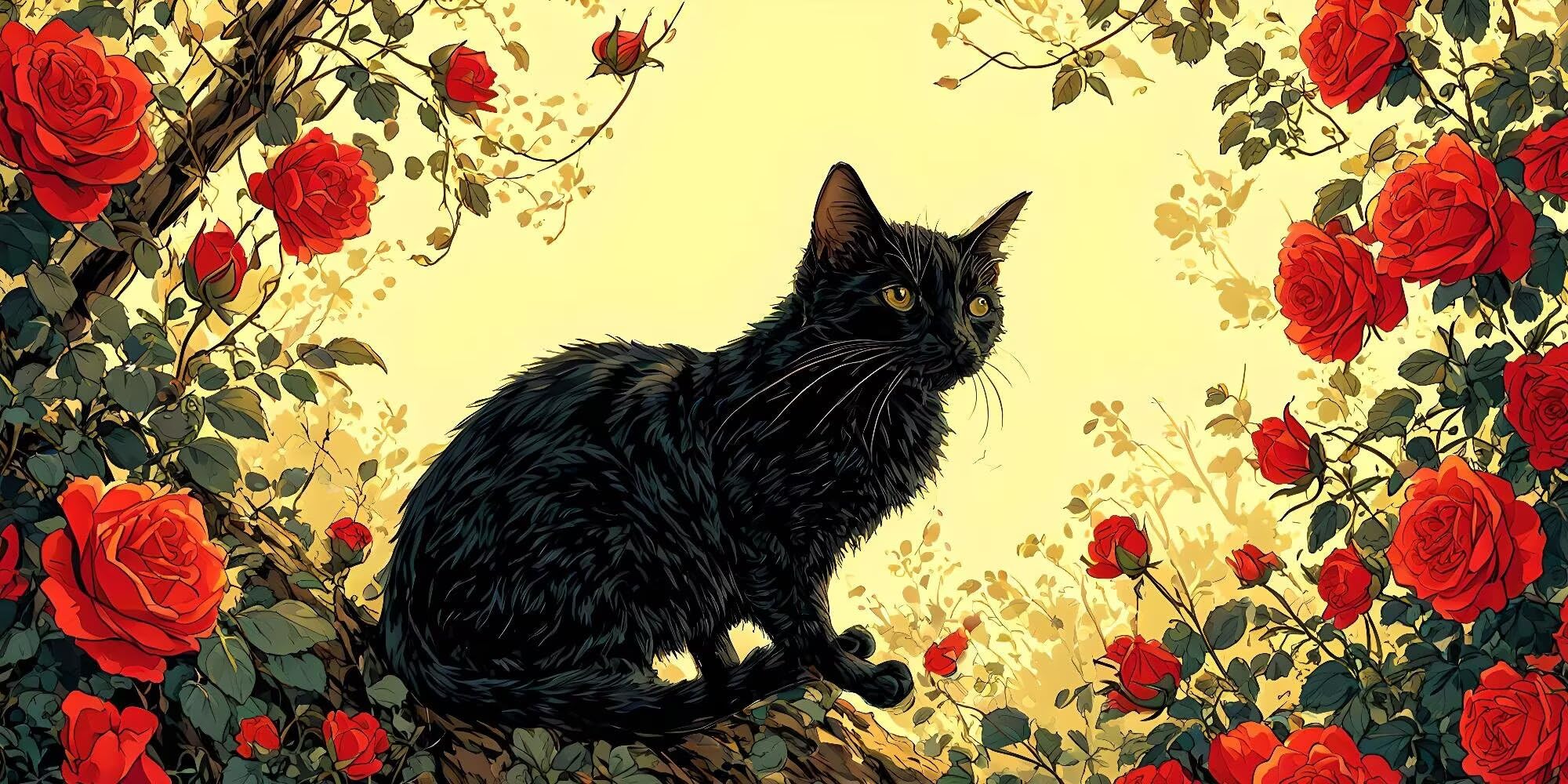 Malen Nach Zahlen Erwachsene, Malen Nach Zahlen Katze Blume DIY Handgemalt Ölgemälde, Paint by Numbers Adult Kit Als Geschenk, Knitterfreie Leinwand, Home Wand Deko (Ohne Rahmen) 60x120cm z0z-832
