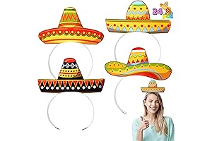 JOYIN 24 Pcs Sombrero Party Hats for Cinco de Mayo Celebrations