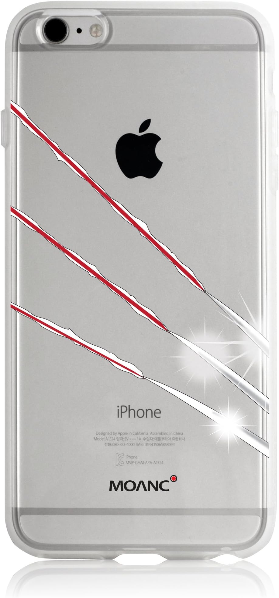 iPhone 6s Plus /iPhone 6 plus Art Skin transparent clear Jelly Case Moanc Art Skin Case for iPhone6s+/6+ (xman)