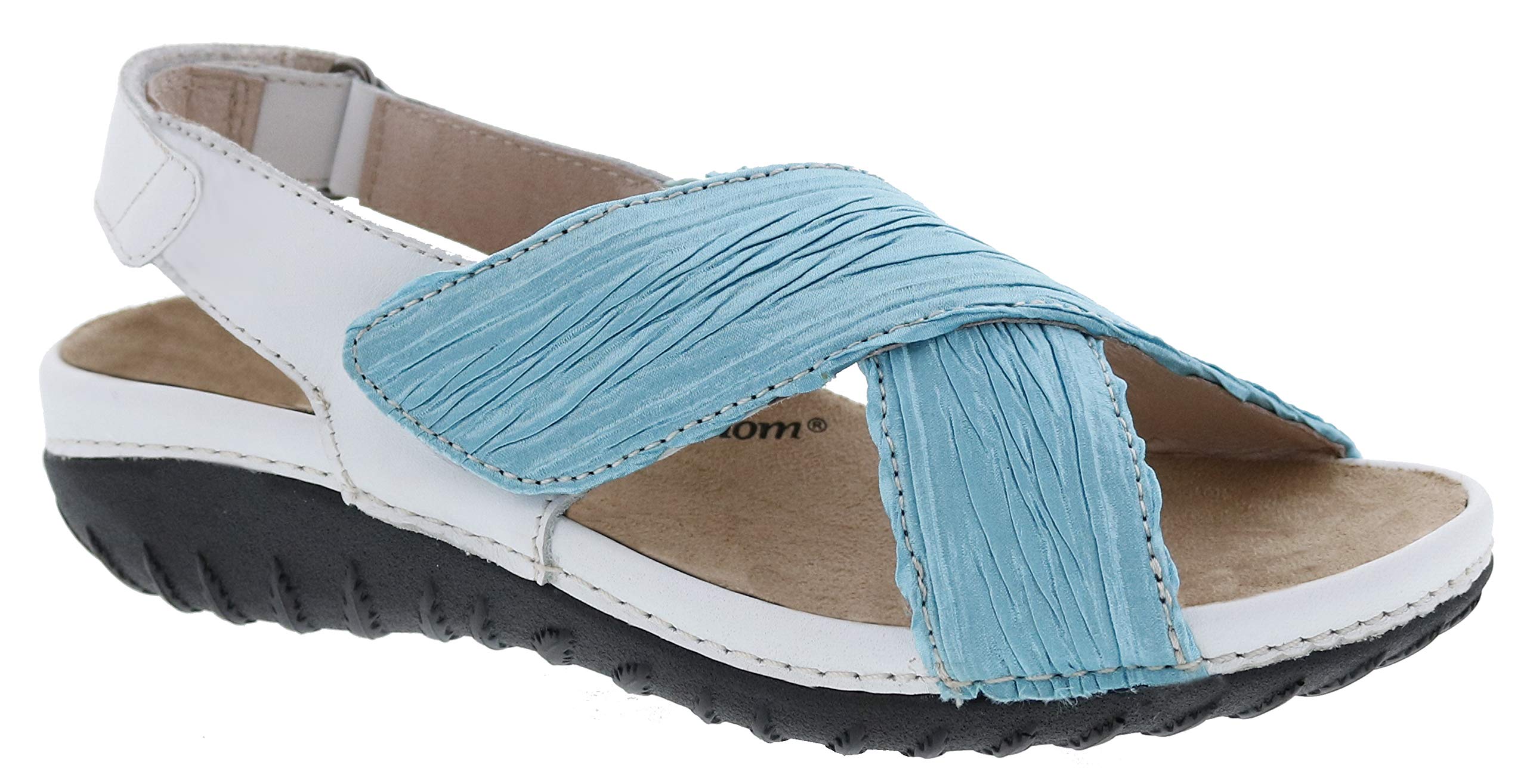 Drew Woman Bon Voyage Blue/Fabric Leather 8.5 Medium (B) US