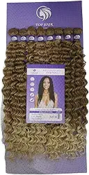 Cabelo Orgânico Cacheado Fibra De Colágeno 60cm 300g 8Telas Top Hair (T/27/613)