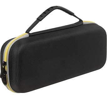 ButterFox Large Carrying Case for Hori Split Pad Compact with 20 Game Holders (18 Physical + 2 digital) (Black/Yellow, 20 Game Slots)