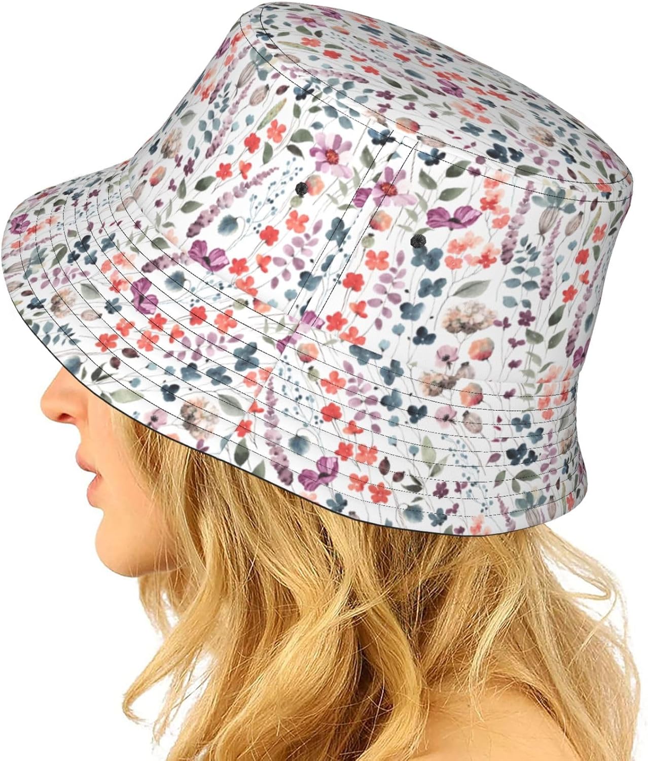 Cartoon Bucket Hat Summer Beach Travel Sun Hat Packable Fisherman Cap for Men Women