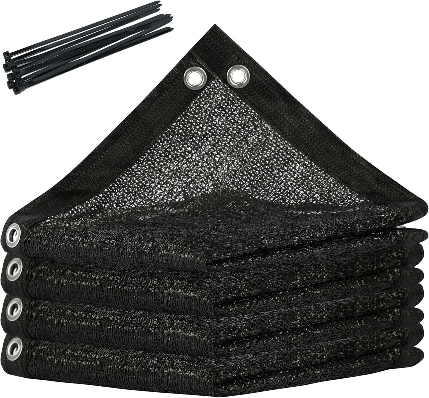 Amgo 70% Black Shade Cloth Custom Size 4FT x 9FT Mesh Tarp, UV Resistant Netting with HDPE Material and Upgrade Grommets for Plant Cover, Greenhouse, Chicken Coop, Barn, Kennel, Garden.