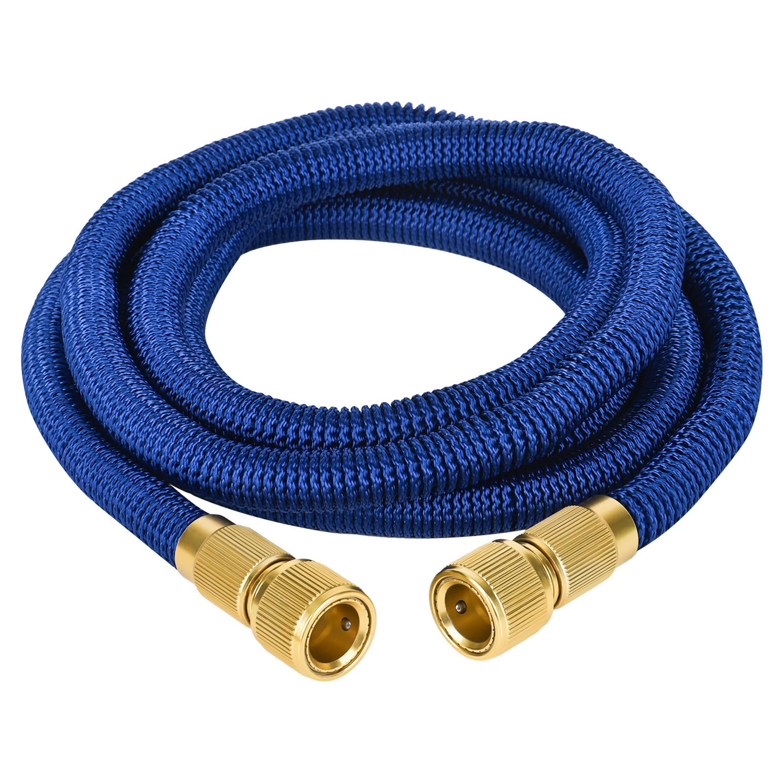RUCUDIM Expandable Garden Hose Pipe, Flexible Expanding Water Hose with Brass Metal Connector, Expanding Hosepipes for Garden Water Hose for Pet & Car Washing, Watering Lawn and Garden (2.5m)