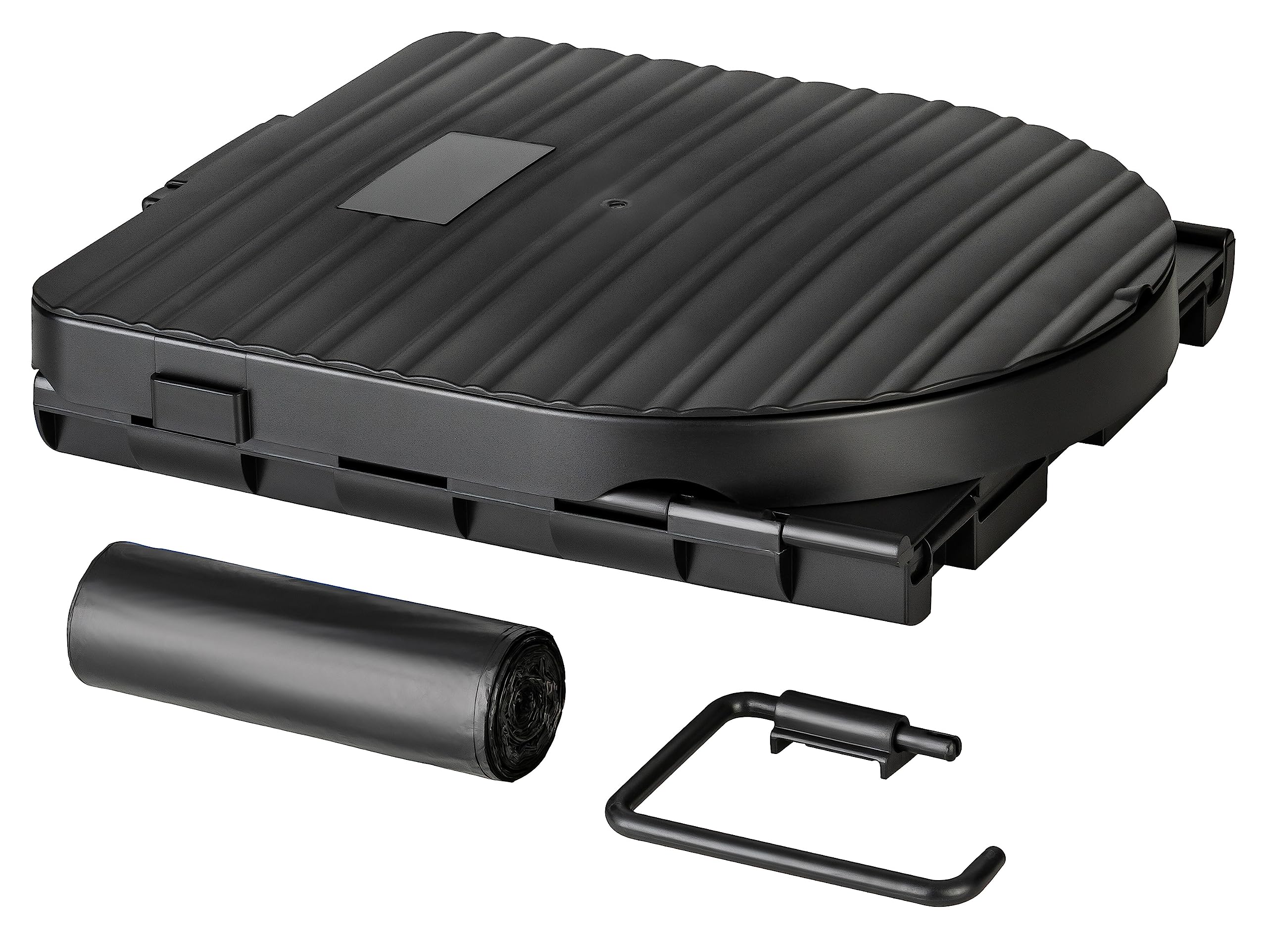 AUTOLIGHT 24 Toilettes de camping pliables avec couvercle - 25 l - Charge maximale : 150 kg - Toilettes portables pour camping, caravane, camping-car - Avec 12 sacs poubelles, sac en tissu et