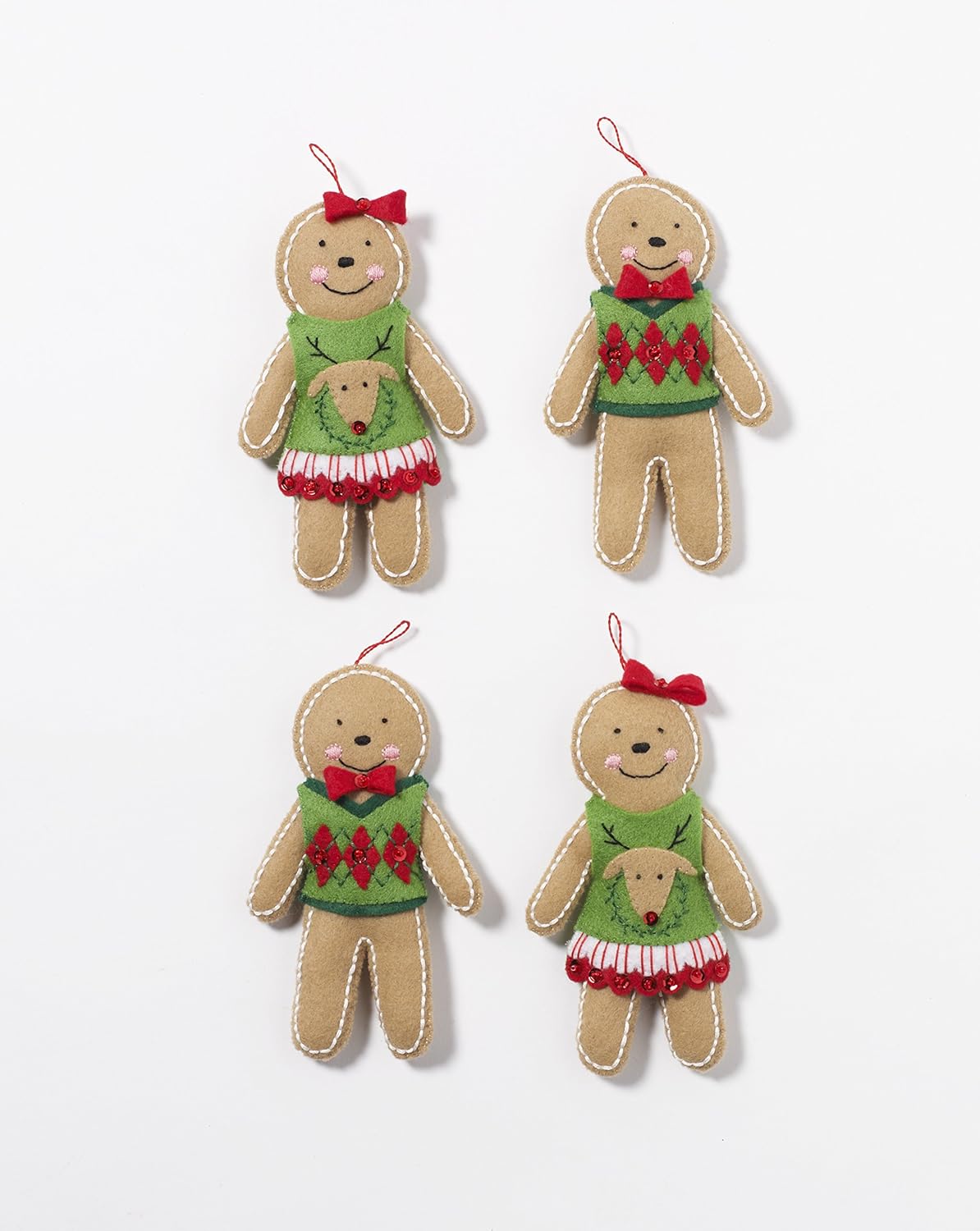 BUCILLA 86835 Gingerbread Family Wallhanging Kit