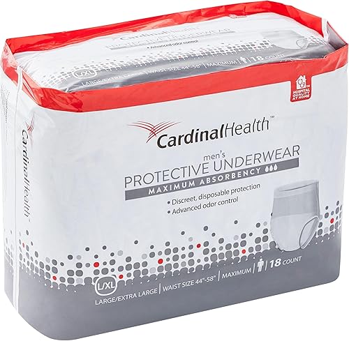 Miniatura 7 de Cardinal Health UWMSMD20 - Ropa interior para hombre, máxima absorción, 20 unidades, SM