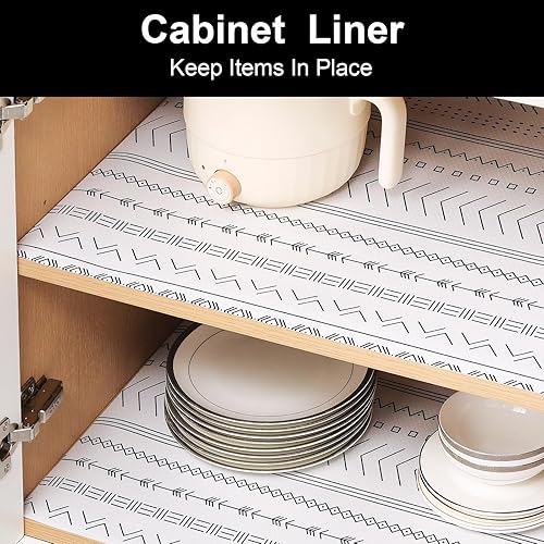 Vista 96 de Cooyes - Revestimiento para estantería de alacena, refrigerador, cajón, cocina, almacén, escritorio, tapete no adhesivo, antideslizante, duradero