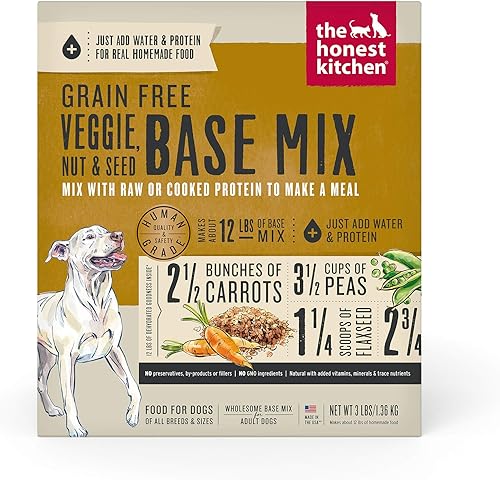 Honest Kitchen, alimento deshidratado con base de mezcla para perros apto para humanos